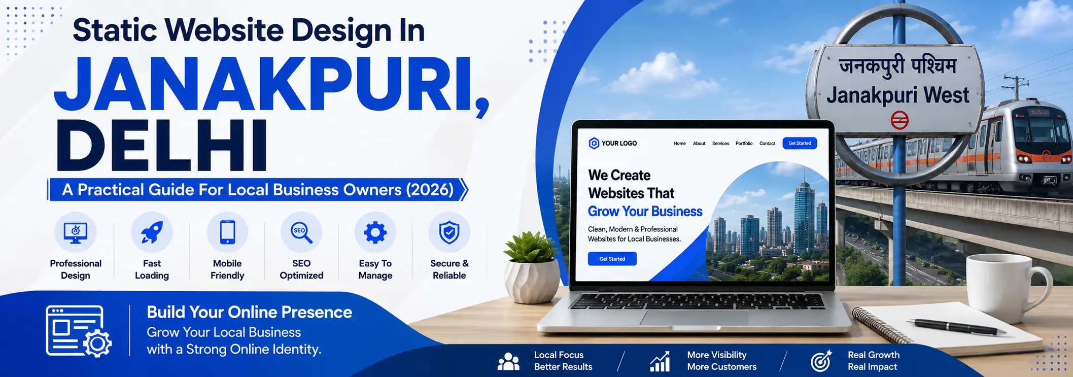 Static Website Design In Janakpuri, Delhi A Practical Guide For Local Business Owners (2026)