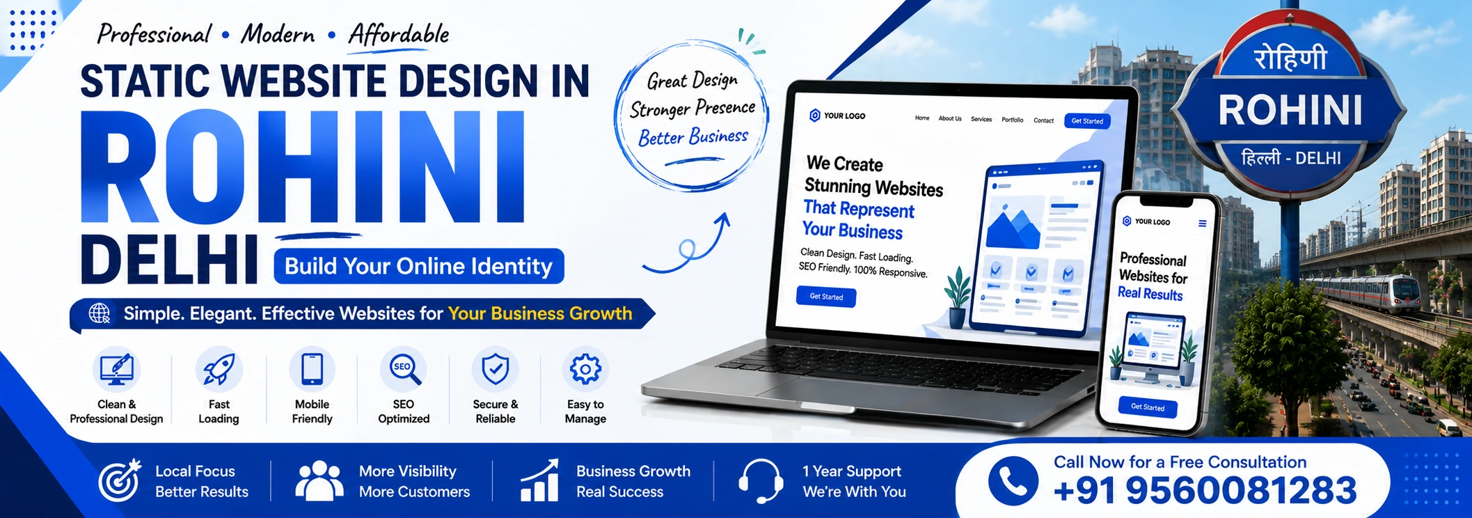 Static Website Design In Rohini Delhi