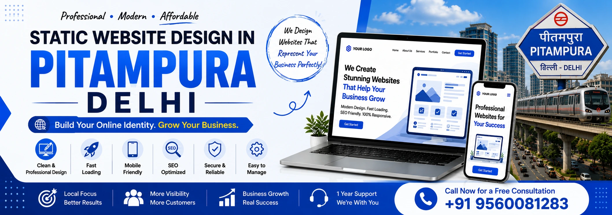 Static Website Design In Pitampura Delhi