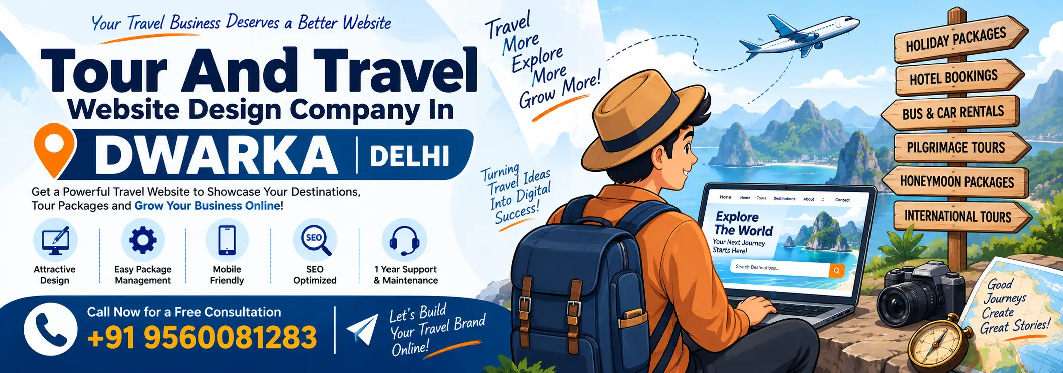 Tour And Travel Website Design Company In Dwarka Delhi